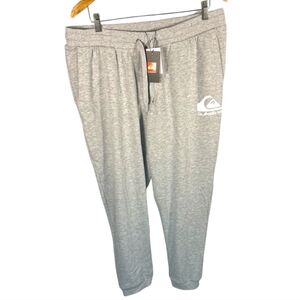 NWT Men's Gray Quicksilver Athletic Sweatpants With Back Packet XL